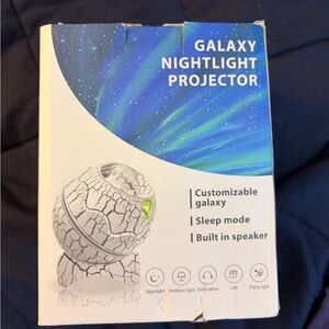 Galaxy Nightlight Projector - White Crackle Finish